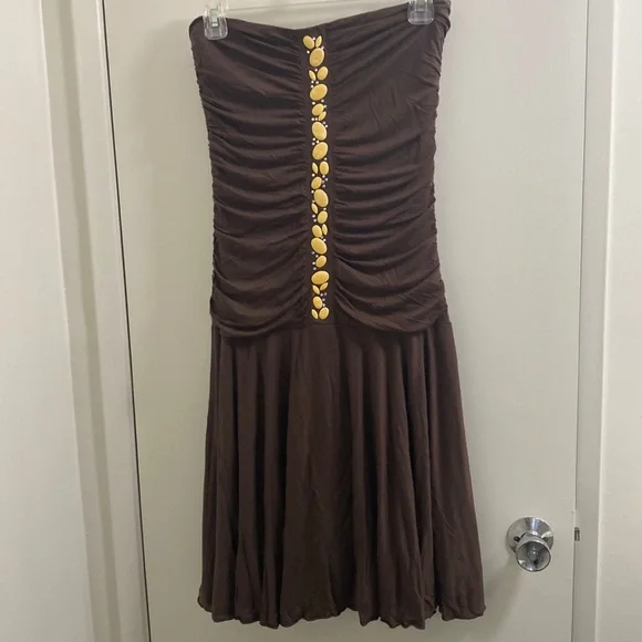 Rutched Strapless dress by Velvet - Picture 1 of 3